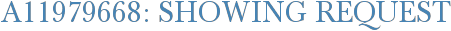 A11979668: Showing Request