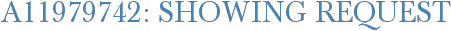 A11979742: Showing Request