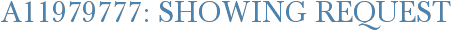 A11979777: Showing Request
