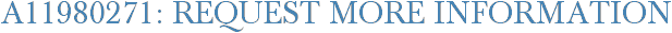 A11980271: Request More Information