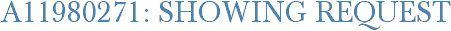 A11980271: Showing Request