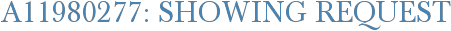 A11980277: Showing Request