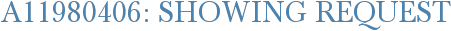 A11980406: Showing Request