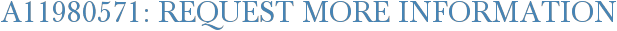 A11980571: Request More Information