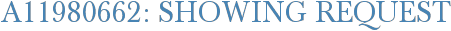 A11980662: Showing Request