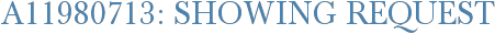 A11980713: Showing Request