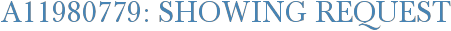 A11980779: Showing Request