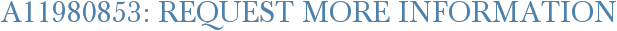 A11980853: Request More Information