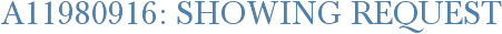 A11980916: Showing Request