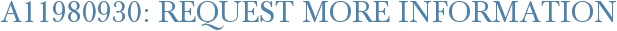 A11980930: Request More Information