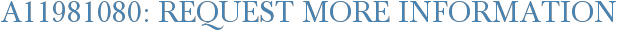 A11981080: Request More Information