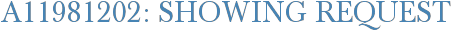 A11981202: Showing Request