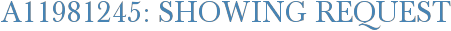 A11981245: Showing Request