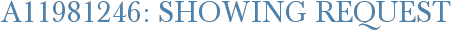 A11981246: Showing Request