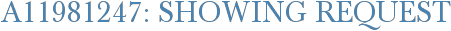 A11981247: Showing Request