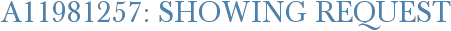 A11981257: Showing Request