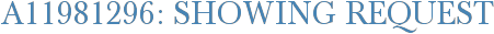 A11981296: Showing Request