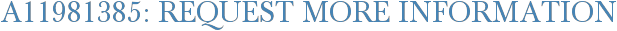 A11981385: Request More Information