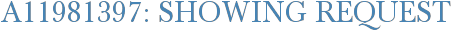 A11981397: Showing Request