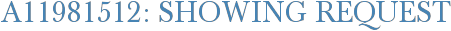 A11981512: Showing Request