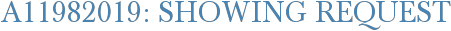 A11982019: Showing Request
