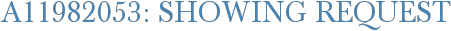 A11982053: Showing Request