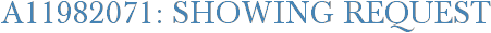 A11982071: Showing Request