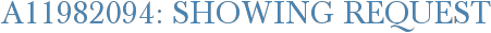 A11982094: Showing Request
