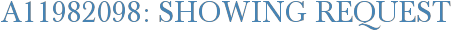 A11982098: Showing Request