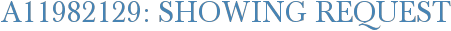 A11982129: Showing Request