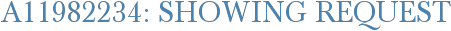 A11982234: Showing Request