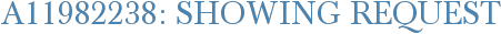 A11982238: Showing Request