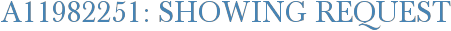 A11982251: Showing Request