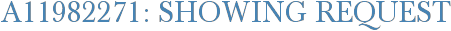 A11982271: Showing Request