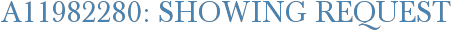 A11982280: Showing Request
