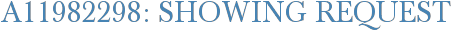 A11982298: Showing Request