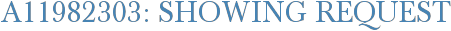 A11982303: Showing Request
