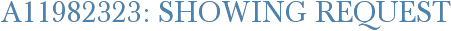 A11982323: Showing Request