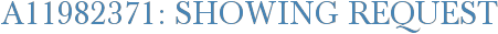 A11982371: Showing Request