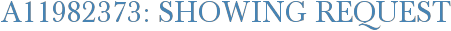 A11982373: Showing Request