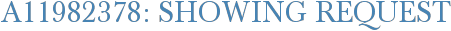 A11982378: Showing Request