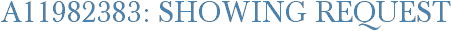 A11982383: Showing Request
