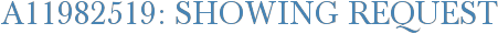 A11982519: Showing Request