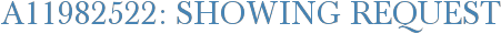 A11982522: Showing Request