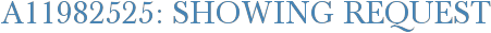 A11982525: Showing Request