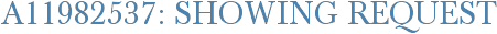 A11982537: Showing Request