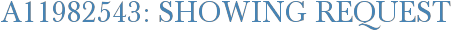 A11982543: Showing Request