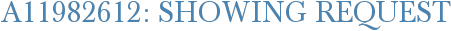 A11982612: Showing Request