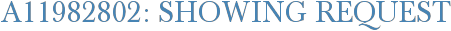 A11982802: Showing Request