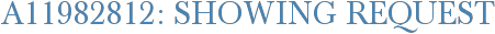 A11982812: Showing Request